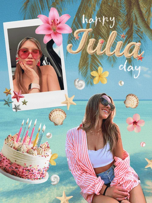 A collage made in PicCollage โ Custom Birthday Greetings